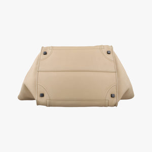 Vintage Celine Luggage Small Square Phantom Beige Leather  handbag | stylenewstar