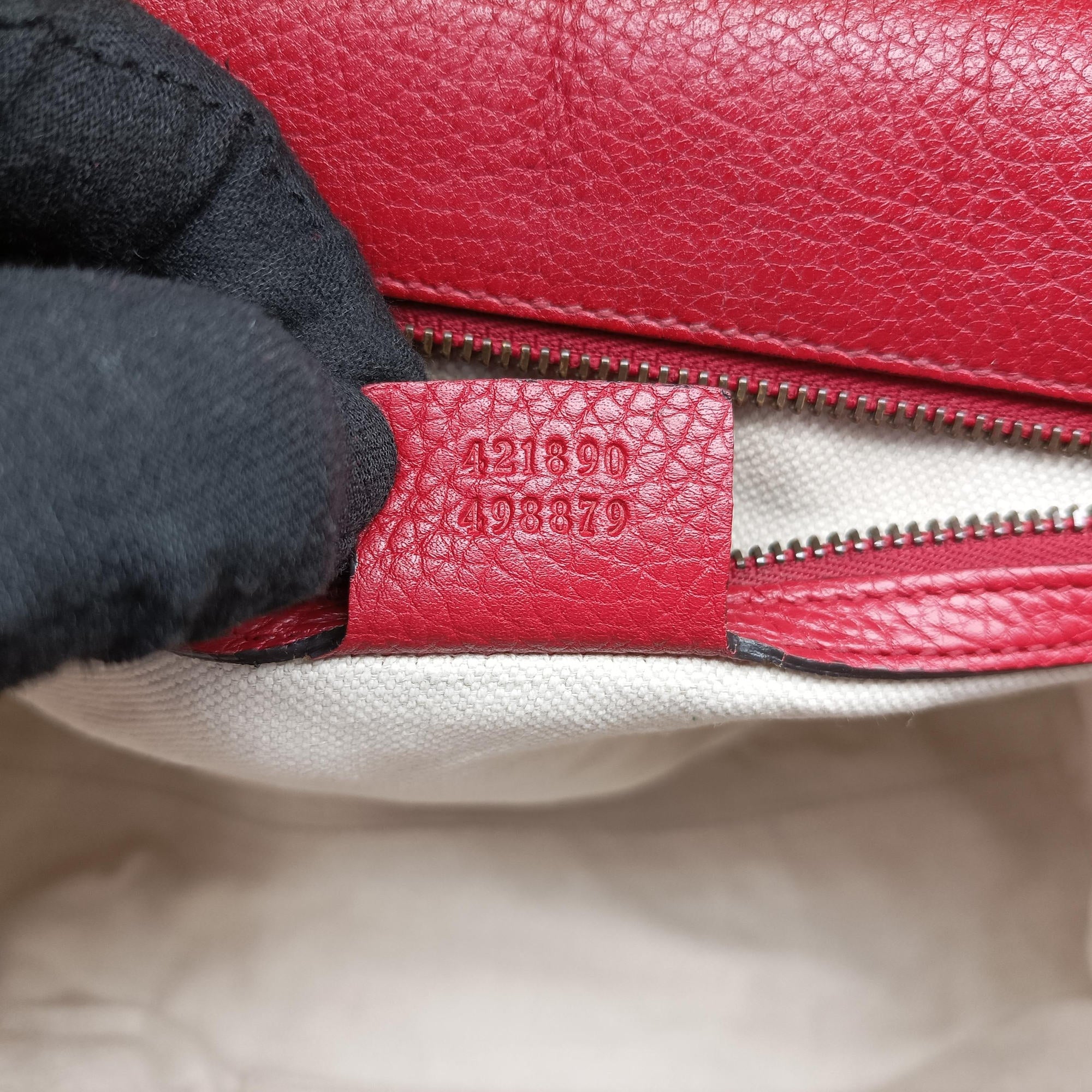Secondhand Gucci GG Marmont Red Leather 421890 shoulderbag | stylenewstar