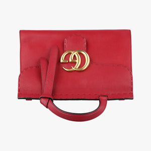 Secondhand Gucci GG Marmont Red Leather 421890 shoulderbag | stylenewstar