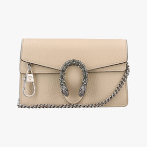 Pre-owned Gucci Dionysus White Leather 476432 shoulderbag | stylenewstar