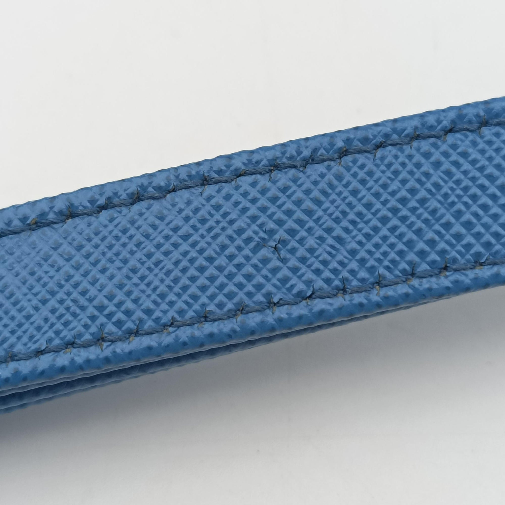 Pre-owned Prada Re-Edition 1995 Re-Nylon Periwinkle Blue Nylon×Saffiano Leather 1BC204 shoulderbag | stylenewstar