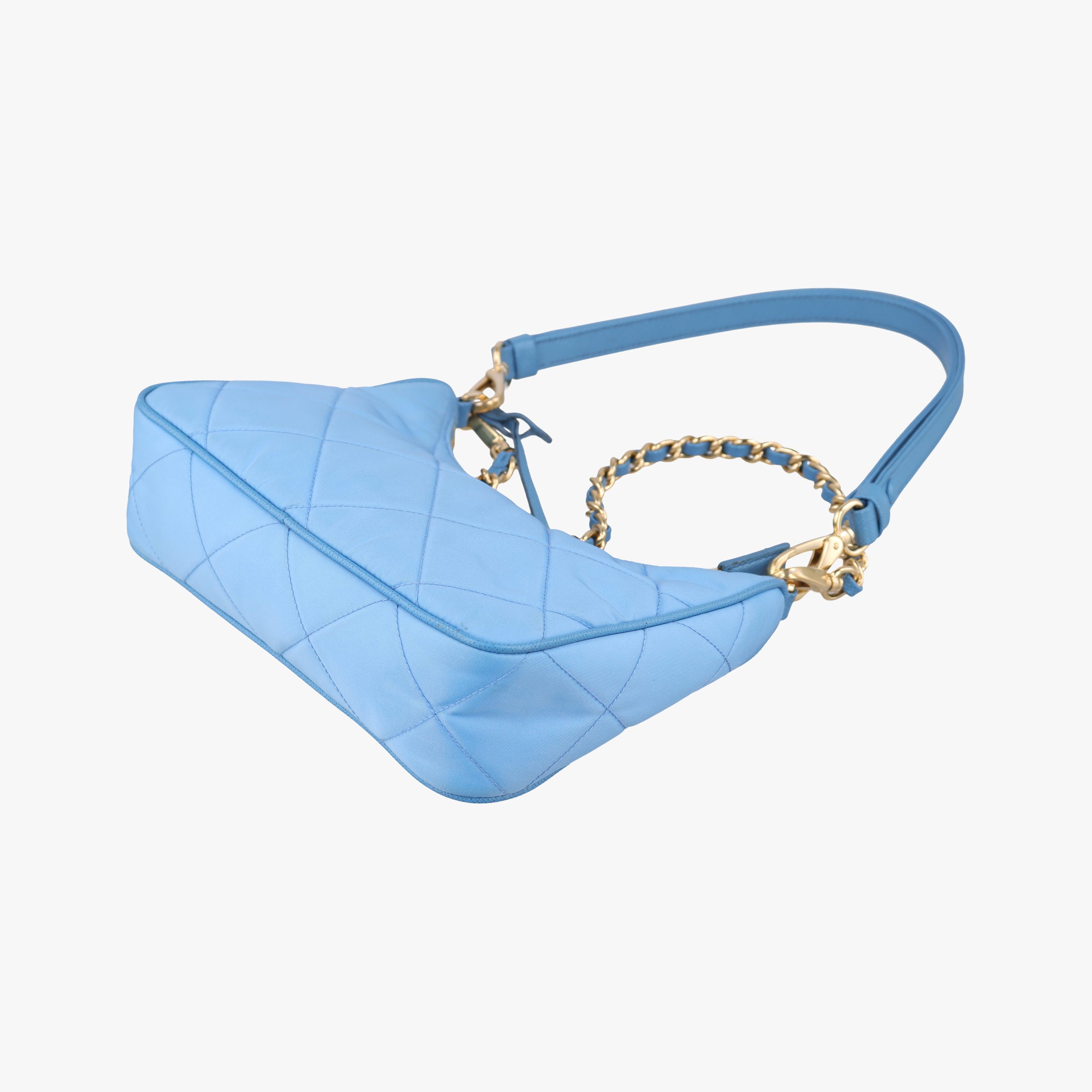 Pre-owned Prada Re-Edition 1995 Re-Nylon Periwinkle Blue Nylon×Saffiano Leather 1BC204 shoulderbag | stylenewstar