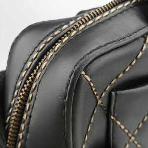 Pre-owned Chanel Wild Stitch Black Leather A14693 handbag | stylenewstar