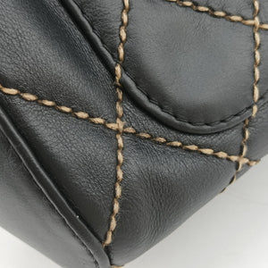 Pre-owned Chanel Wild Stitch Black Leather A14693 handbag | stylenewstar