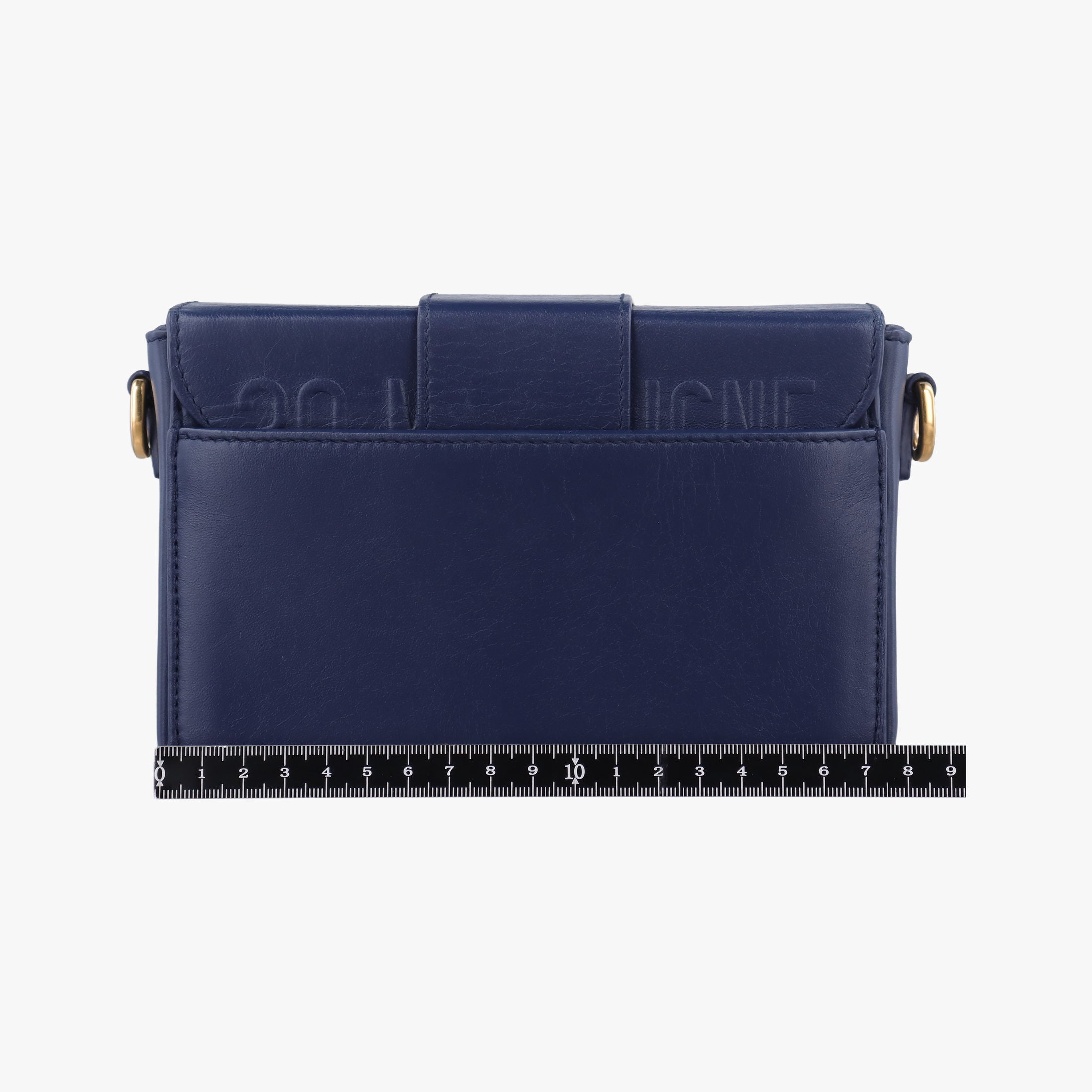 Pre-owned Christian Dior 30 MONTAIGNE Navy Leather  shoulderbag | stylenewstar