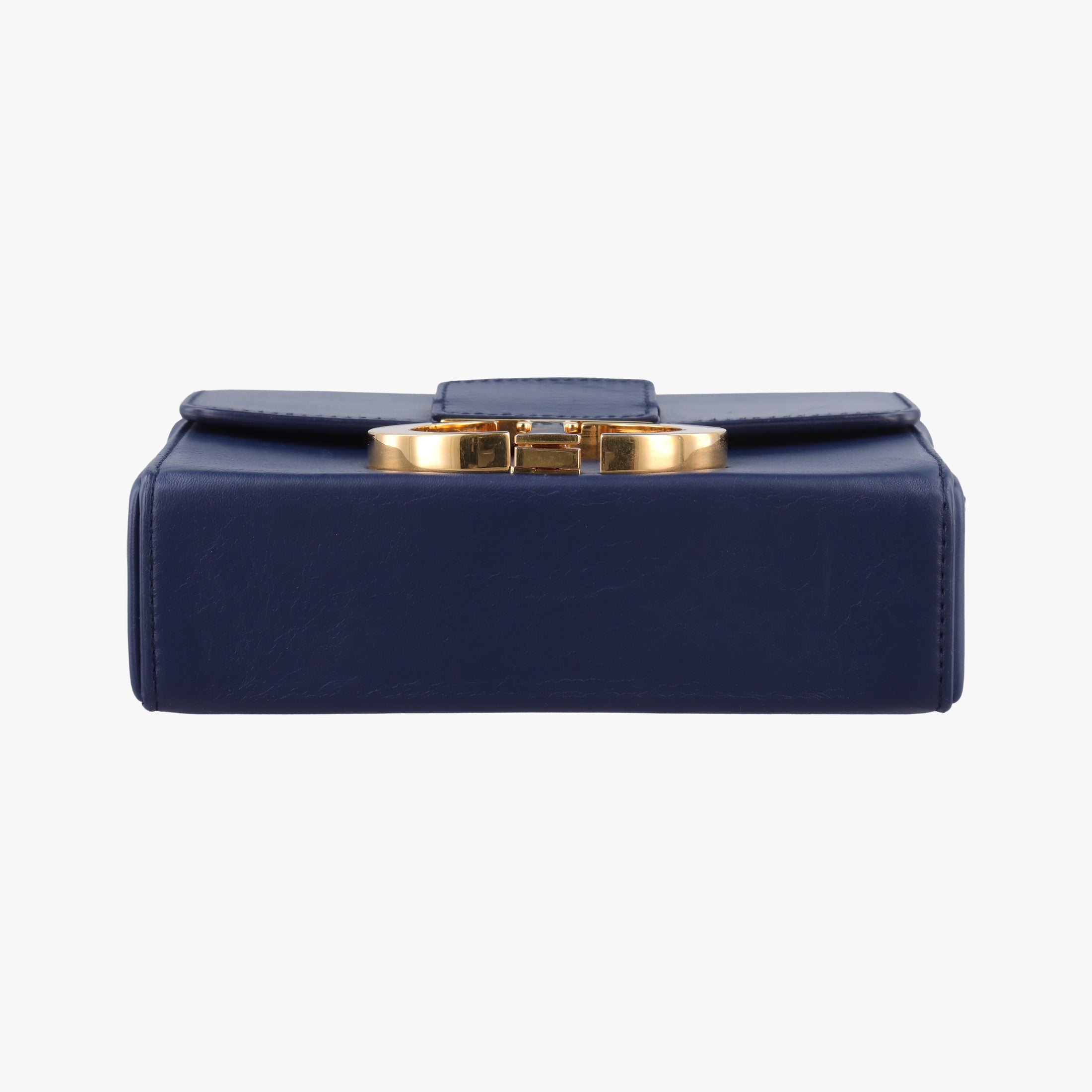 Pre-owned Christian Dior 30 MONTAIGNE Navy Leather  shoulderbag | stylenewstar