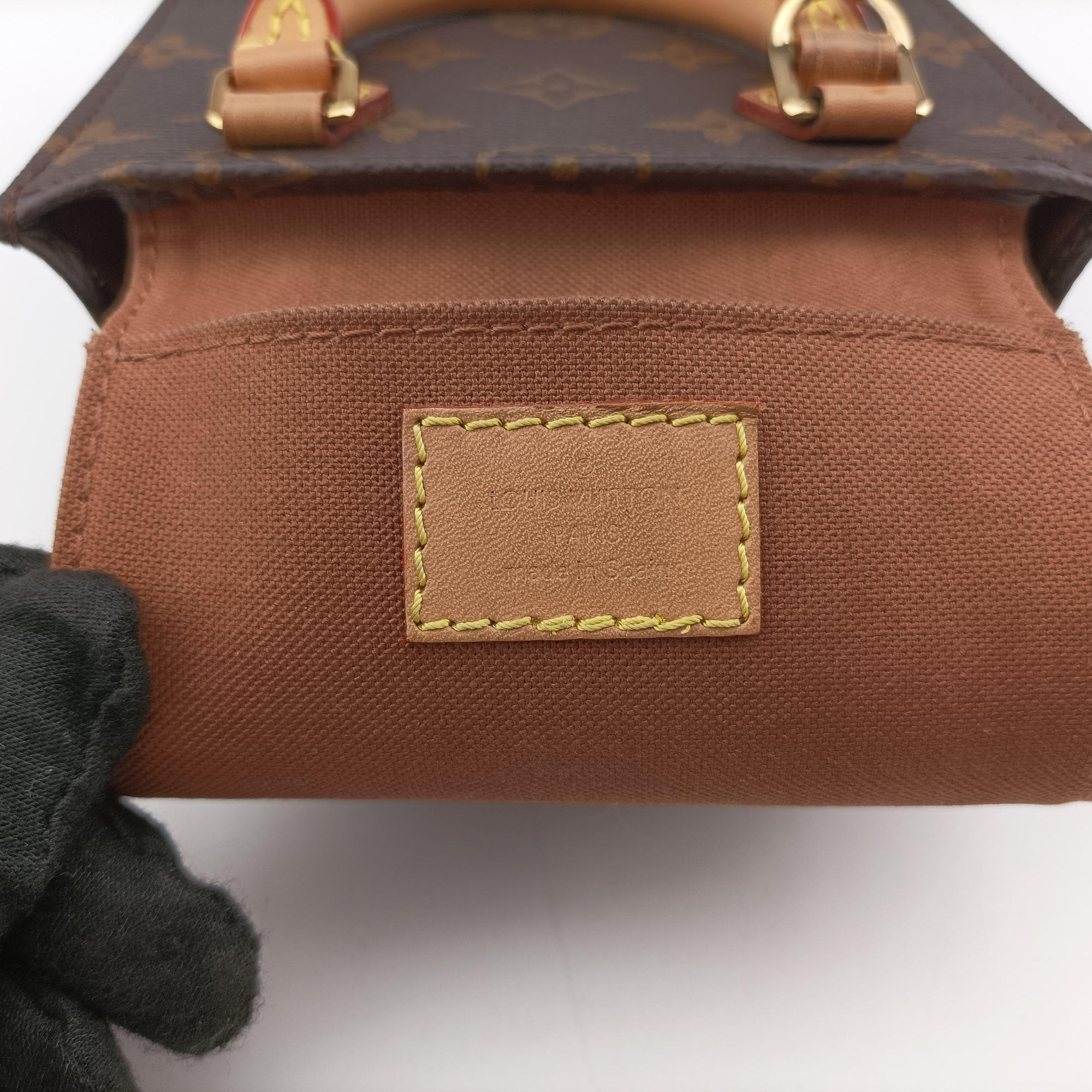 Pre-owned Louis Vuitton Petit Sac Plat Brown Monogram Canvas M69442 shoulderbag | stylenewstar