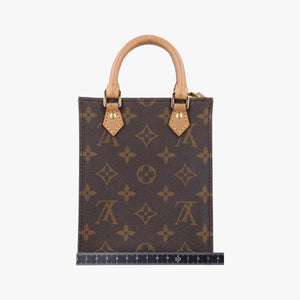 Pre-owned Louis Vuitton Petit Sac Plat Brown Monogram Canvas M69442 shoulderbag | stylenewstar