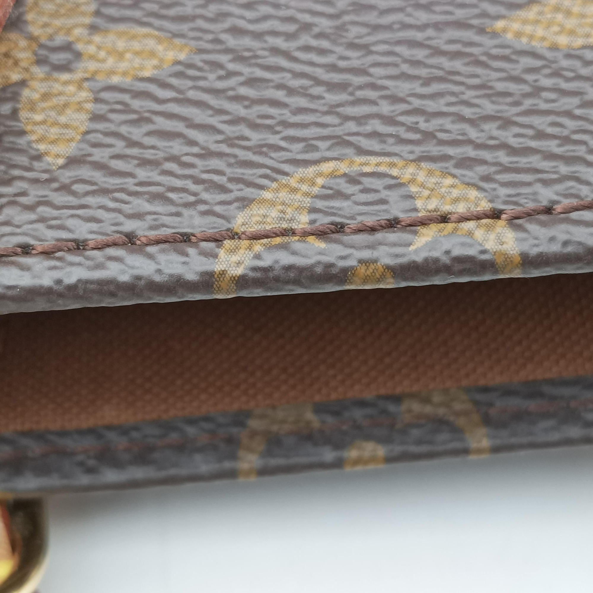 Pre-owned Louis Vuitton Petit Sac Plat Brown Monogram Canvas M69442 shoulderbag | stylenewstar