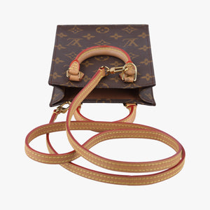 Pre-owned Louis Vuitton Petit Sac Plat Brown Monogram Canvas M69442 shoulderbag | stylenewstar