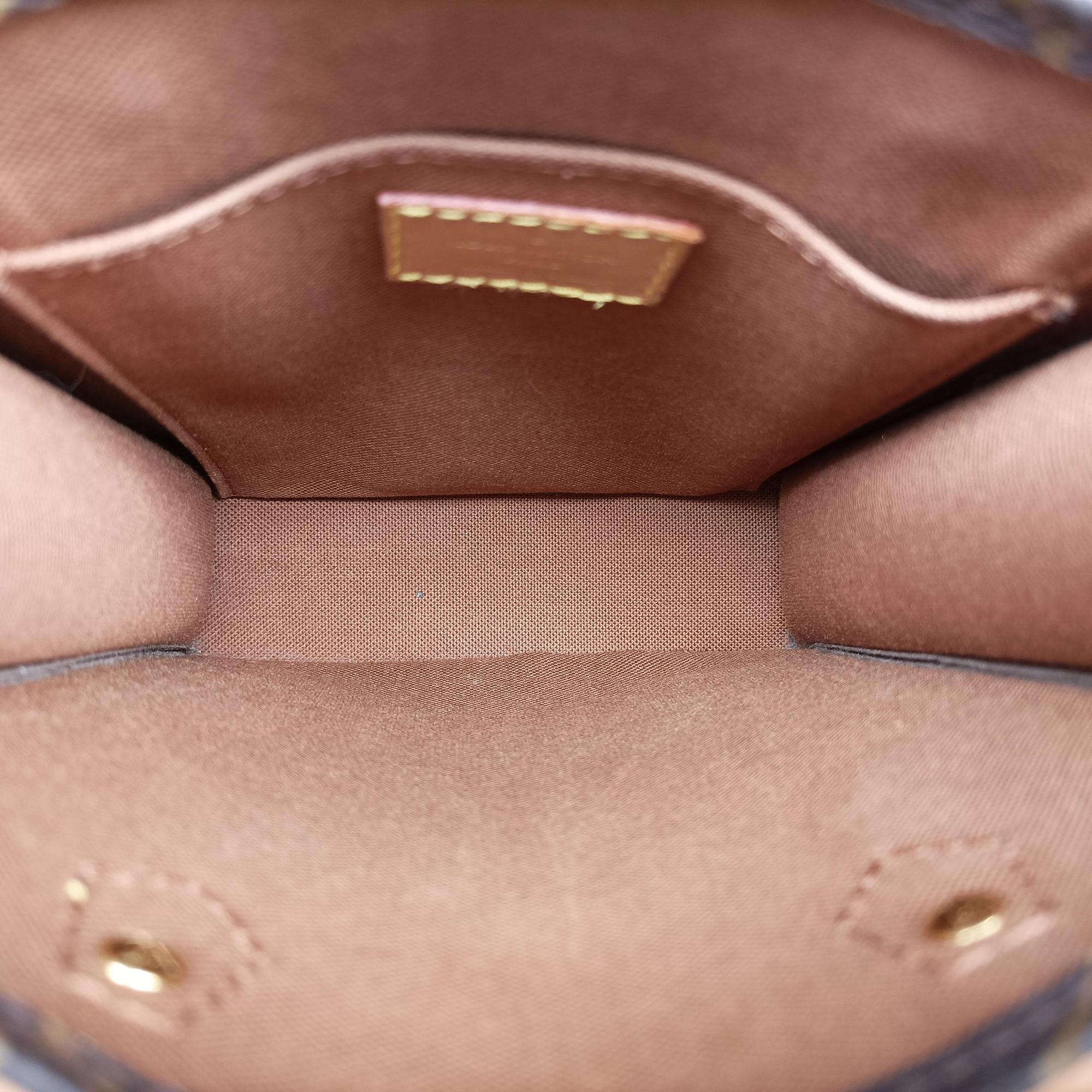 Pre-owned Louis Vuitton Petit Sac Plat Brown Monogram Canvas M69442 shoulderbag | stylenewstar