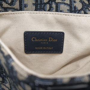 Secondhand Christian Dior Saddle Navy Jacquard  handbag | stylenewstar
