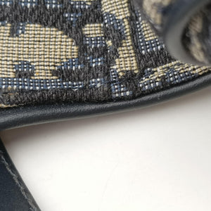Secondhand Christian Dior Saddle Navy Jacquard  handbag | stylenewstar