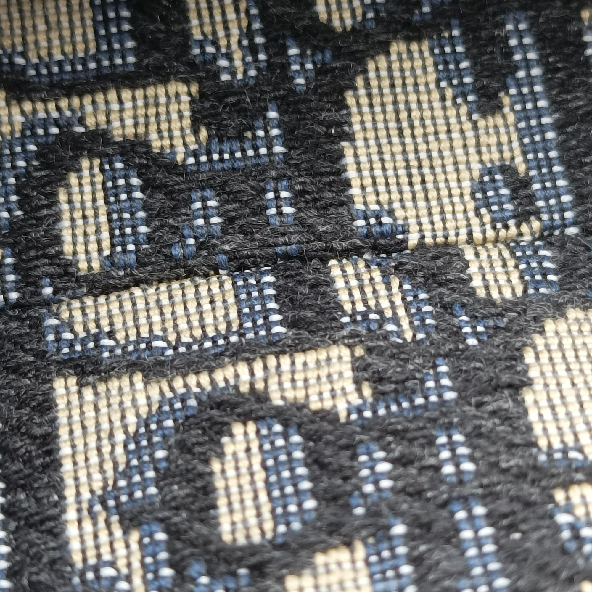 Secondhand Christian Dior Saddle Navy Jacquard  handbag | stylenewstar