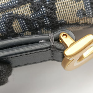 Secondhand Christian Dior Saddle Navy Jacquard  handbag | stylenewstar