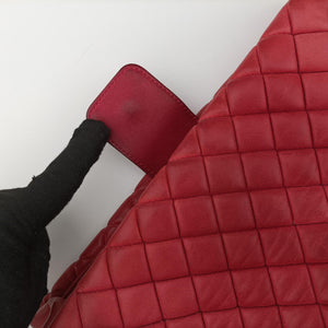 Pre-owned Chanel Matelasse cocomark Mademoiselle Red Leather A67388 shoulderbag | stylenewstar