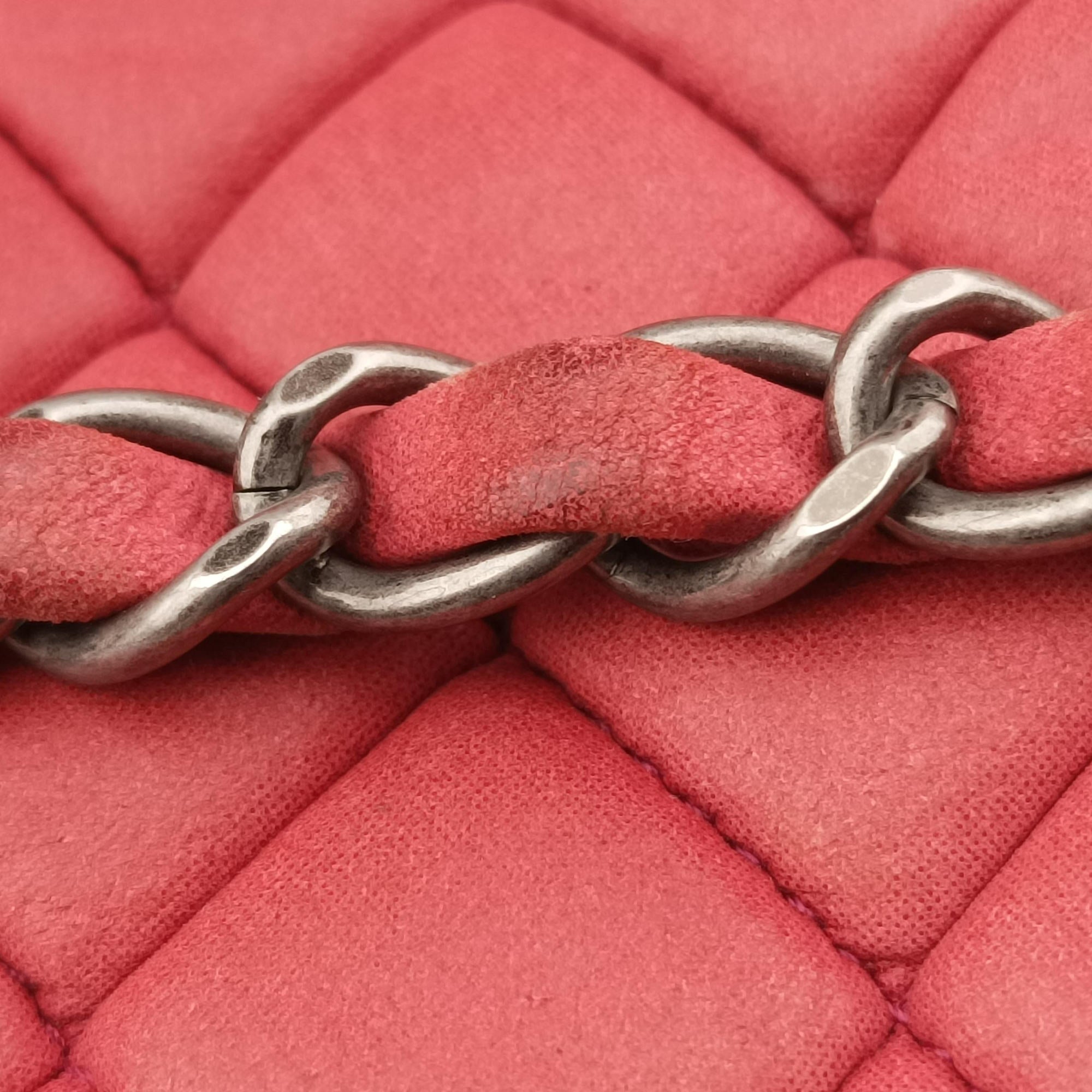Pre-owned Chanel Matelasse cocomark Mademoiselle Red Leather A67388 shoulderbag | stylenewstar