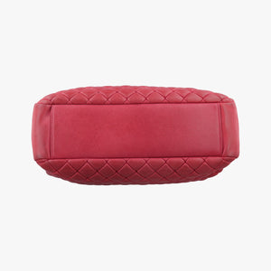 Pre-owned Chanel Matelasse cocomark Mademoiselle Red Leather A67388 shoulderbag | stylenewstar