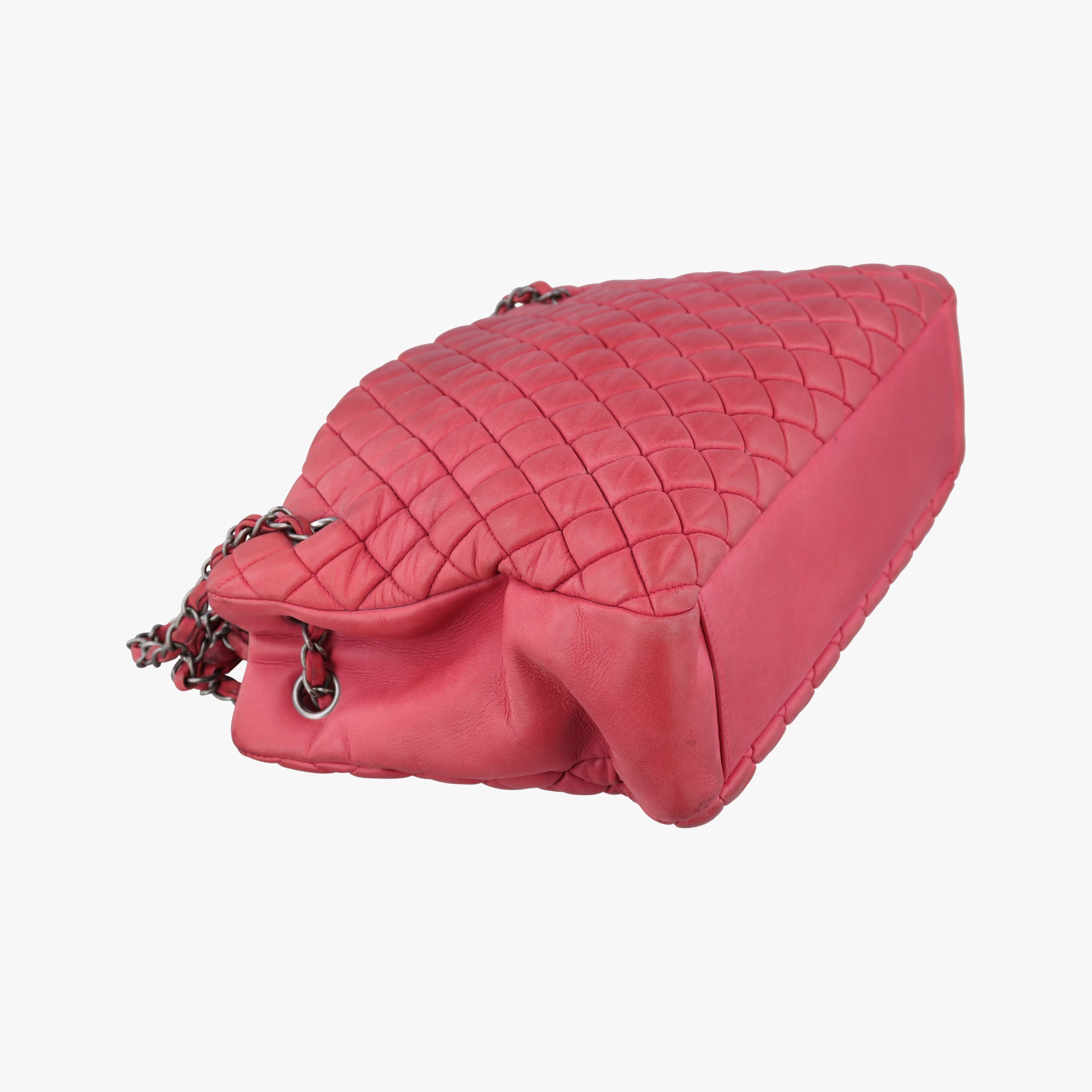 Pre-owned Chanel Matelasse cocomark Mademoiselle Red Leather A67388 shoulderbag | stylenewstar