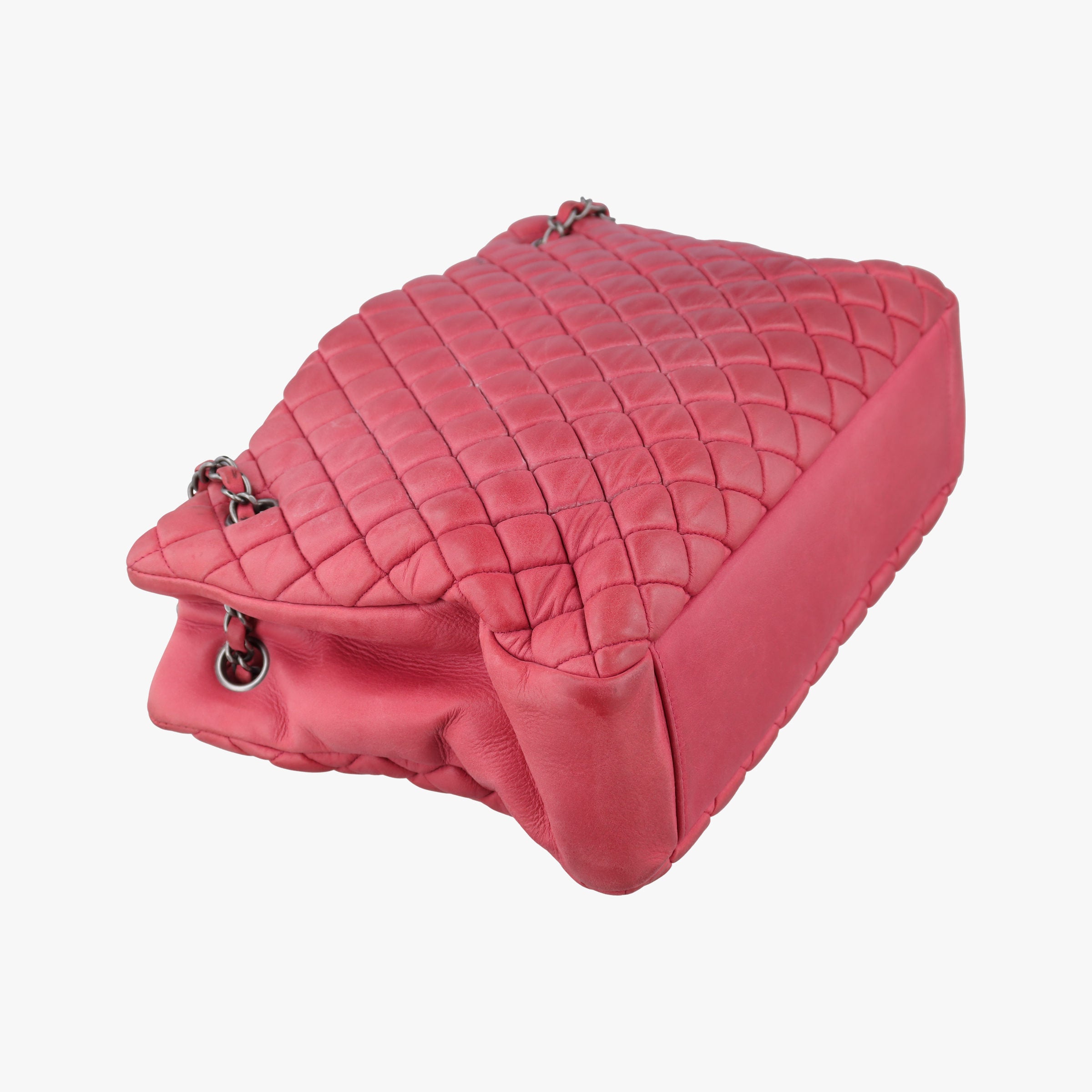 Pre-owned Chanel Matelasse cocomark Mademoiselle Red Leather A67388 shoulderbag | stylenewstar