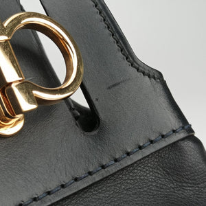 Vintage Ferragamo Wanda Black Leather  shoulderbag | stylenewstar