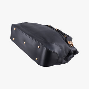 Vintage Ferragamo Wanda Black Leather  shoulderbag | stylenewstar