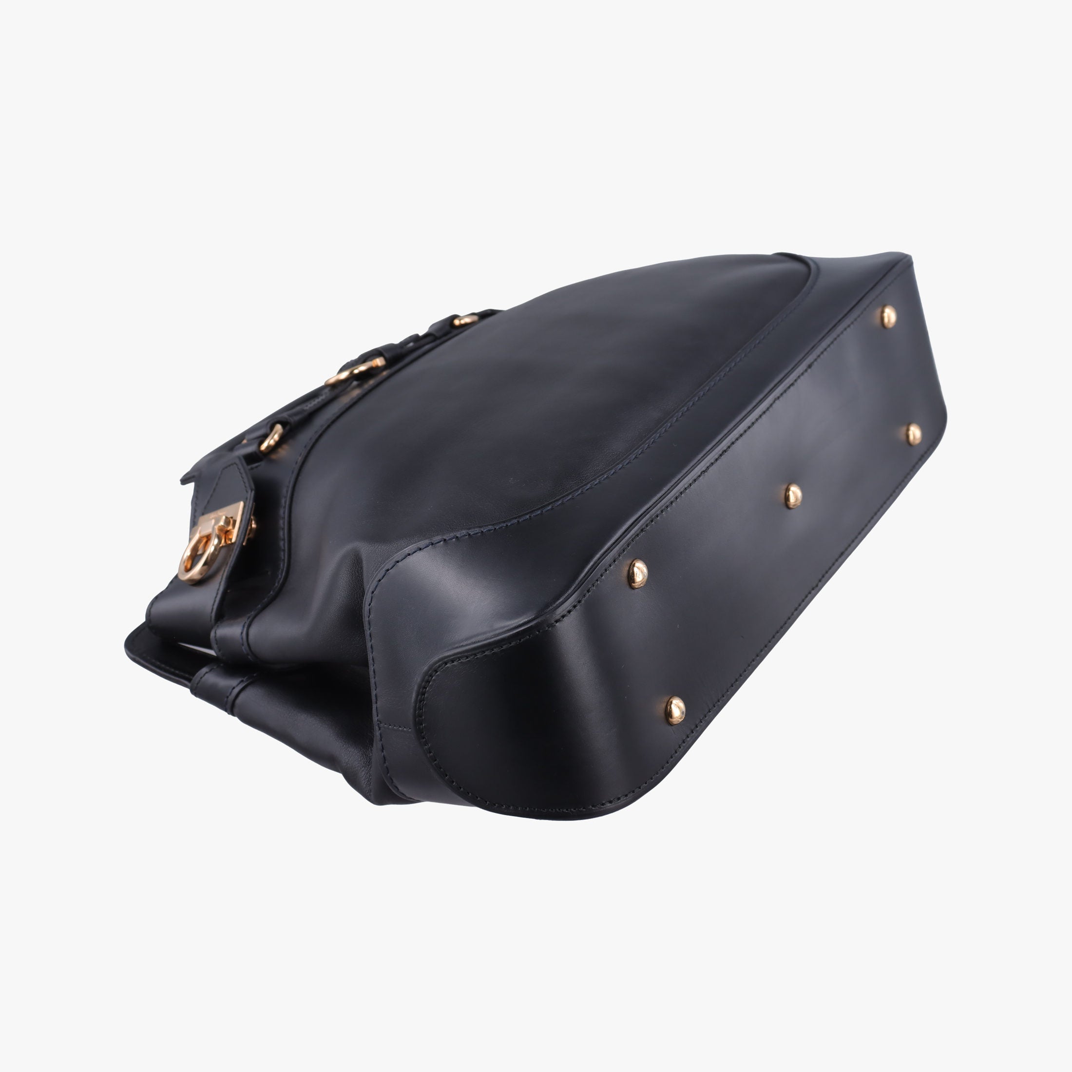 Vintage Ferragamo Wanda Black Leather  shoulderbag | stylenewstar