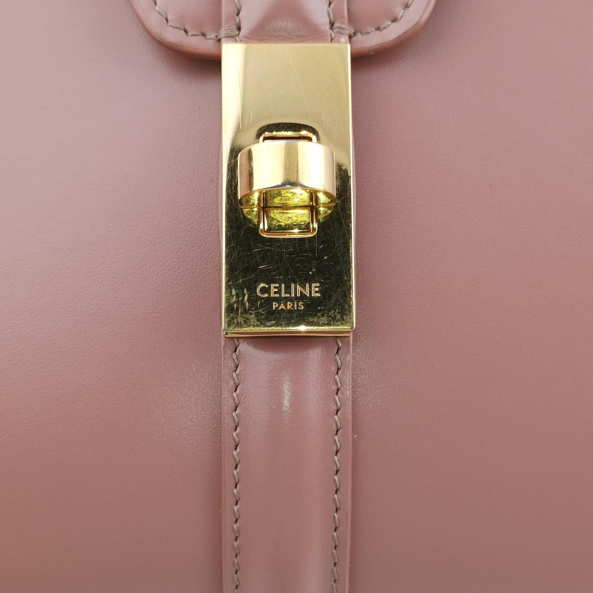Pre-owned Celine 16 Bag Nude Calfskin 188003 shoulderbag | stylenewstar