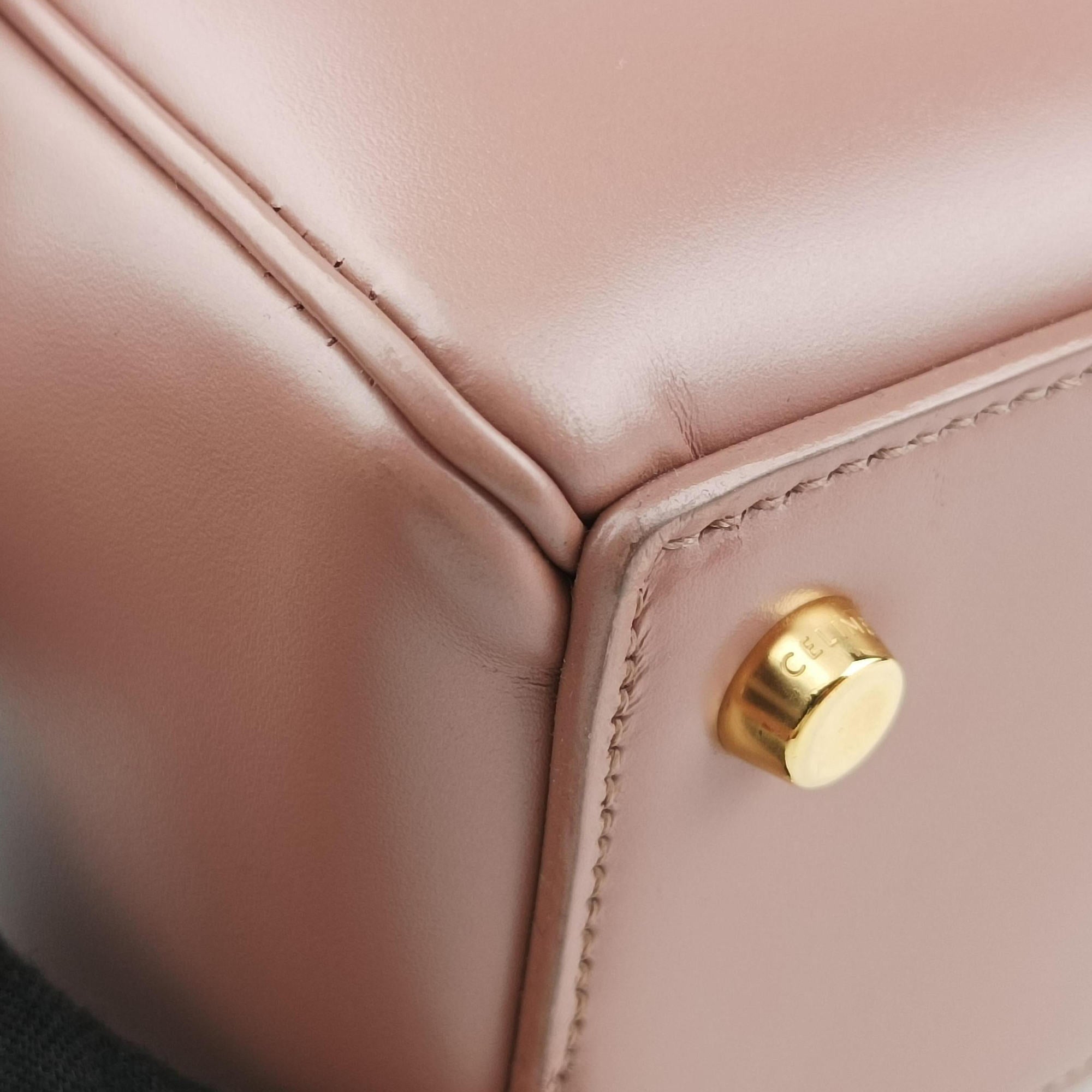 Pre-owned Celine 16 Bag Nude Calfskin 188003 shoulderbag | stylenewstar