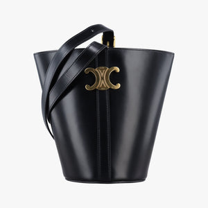 Secondhand Celine Small Bucket Cuir Triomphe Black Smooth Calfskin 110423 shoulderbag | stylenewstar