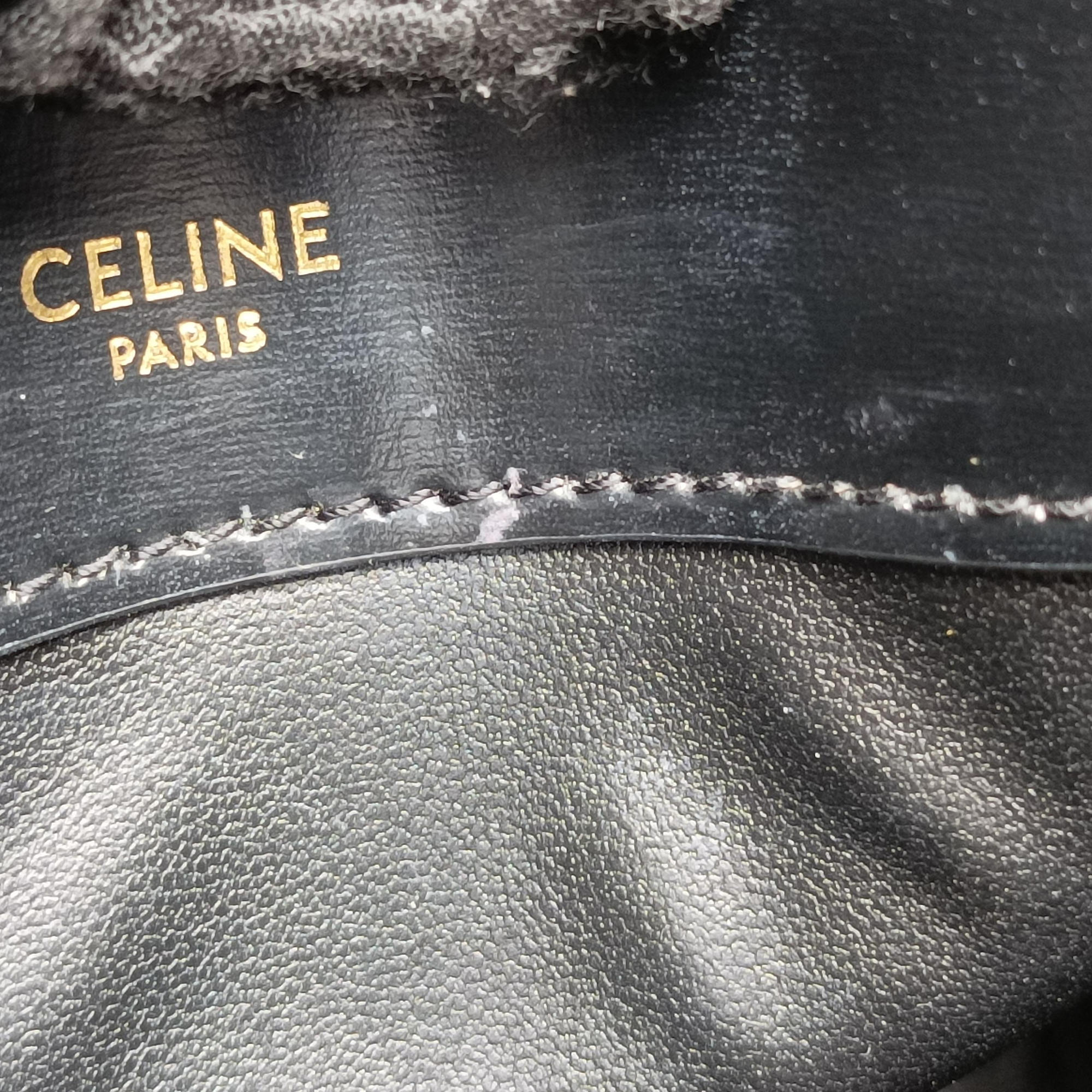 Secondhand Celine Small Bucket Cuir Triomphe Black Smooth Calfskin 110423 shoulderbag | stylenewstar