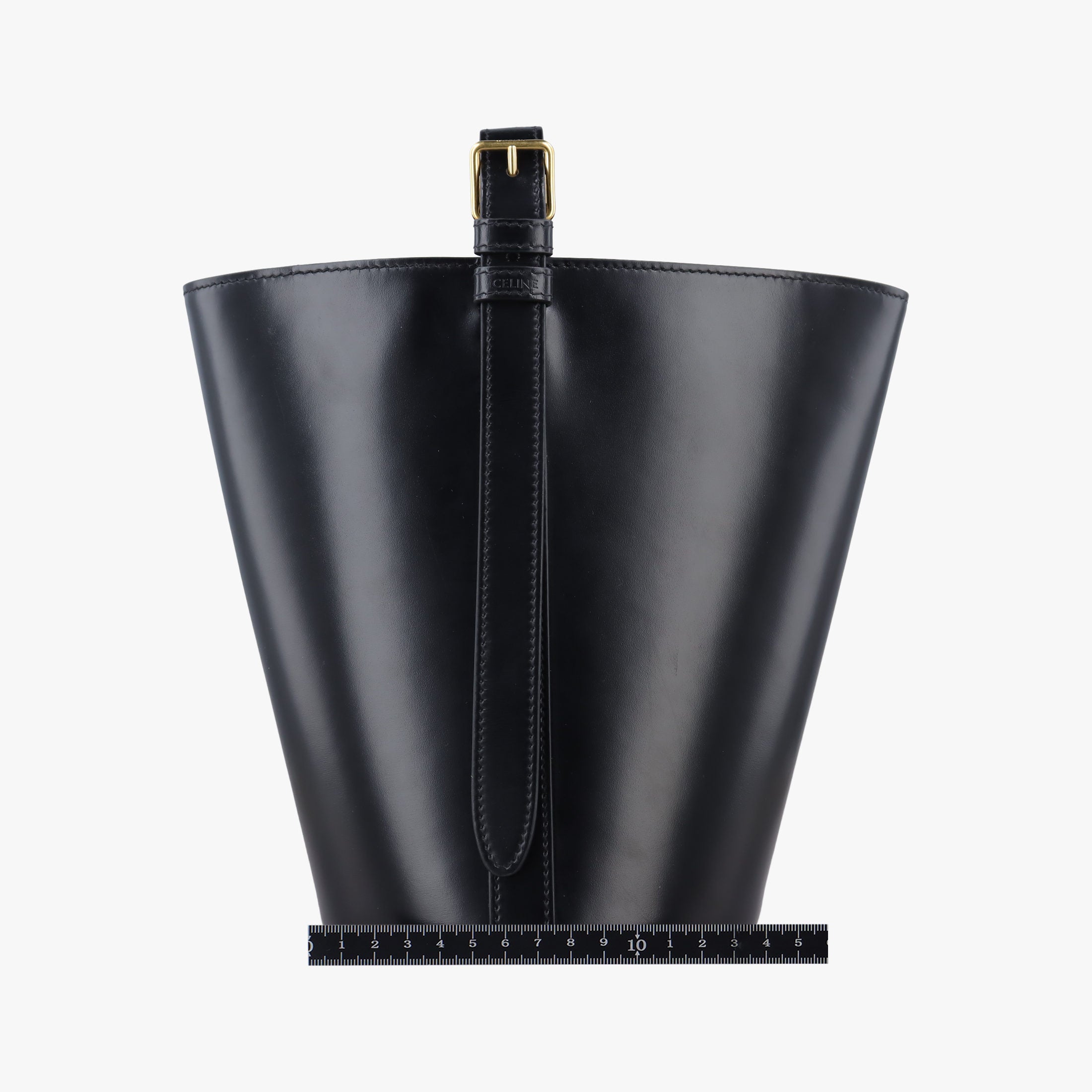 Secondhand Celine Small Bucket Cuir Triomphe Black Smooth Calfskin 110423 shoulderbag | stylenewstar