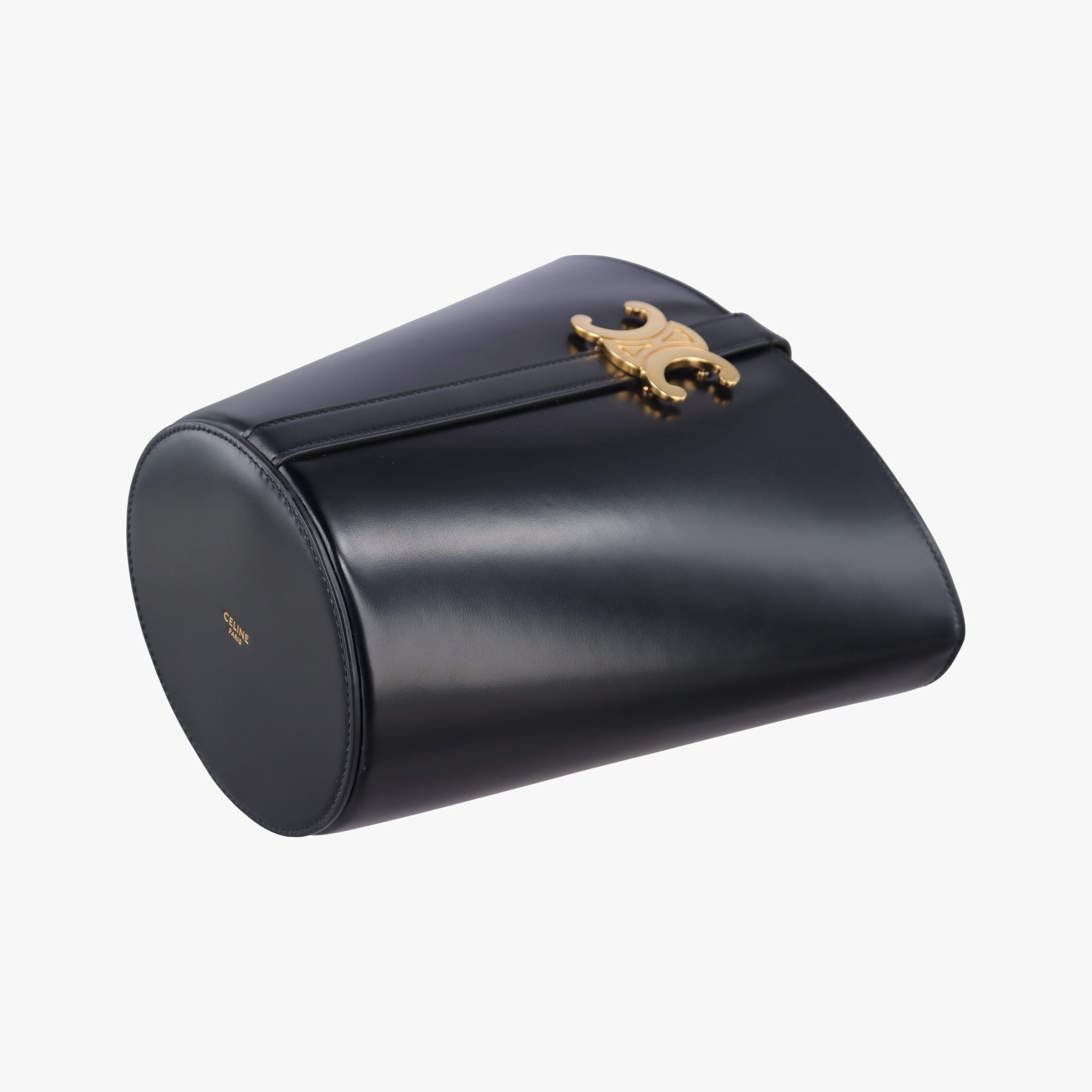Secondhand Celine Small Bucket Cuir Triomphe Black Smooth Calfskin 110423 shoulderbag | stylenewstar