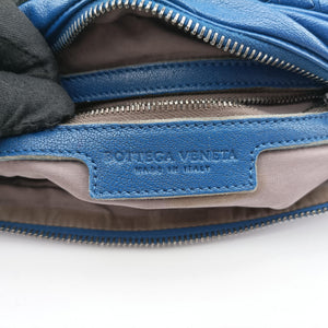 Vintage Bottega Veneta Intrecciato Blue lambskin  shoulderbag | stylenewstar