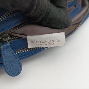 Vintage Bottega Veneta Intrecciato Blue lambskin  shoulderbag | stylenewstar