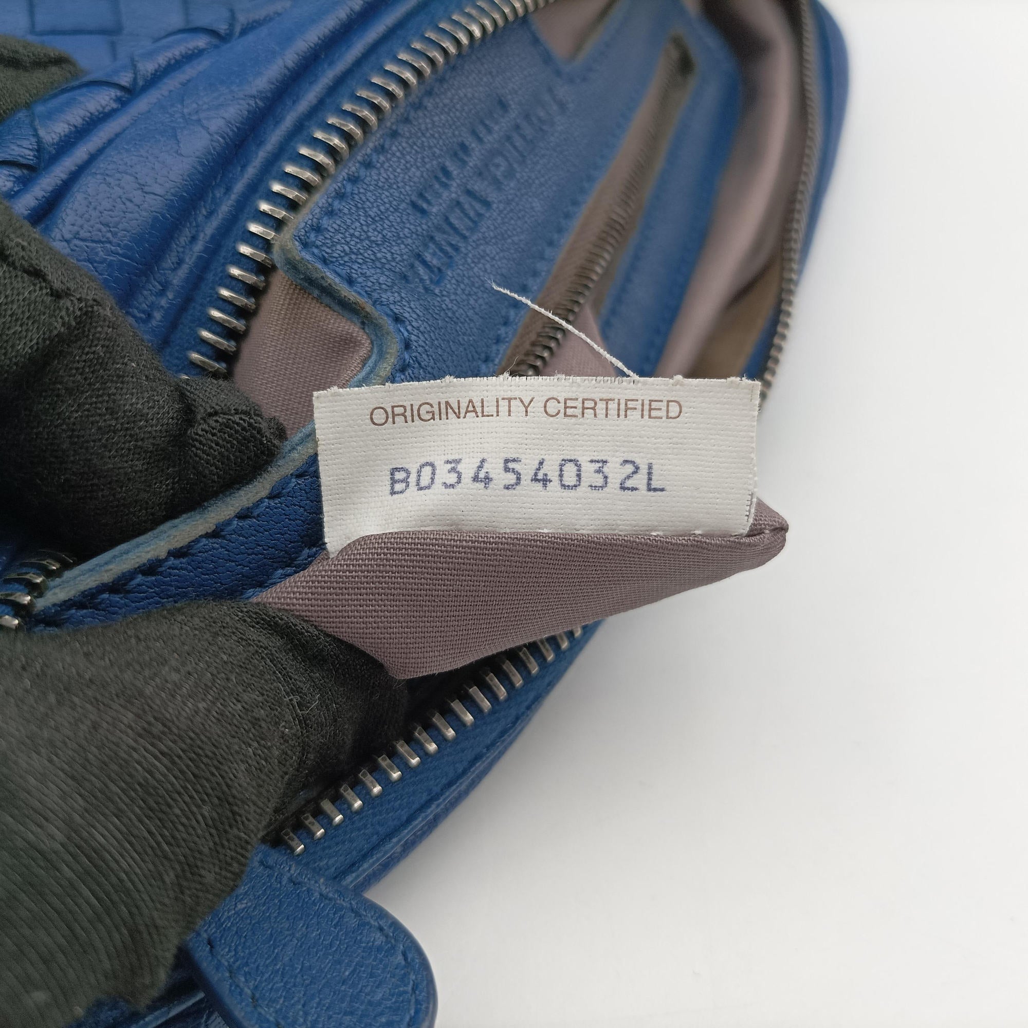 Vintage Bottega Veneta Intrecciato Blue lambskin  shoulderbag | stylenewstar