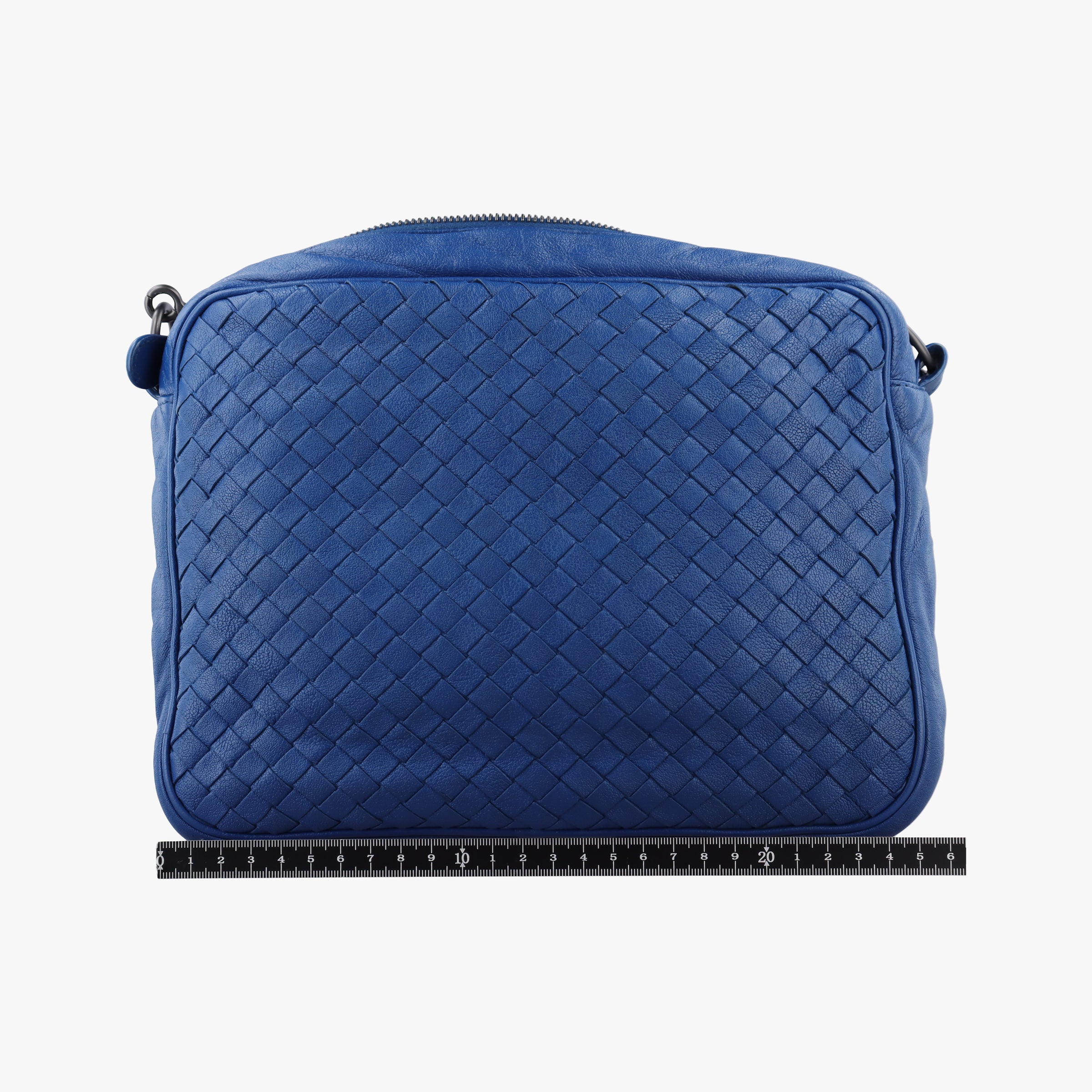 Vintage Bottega Veneta Intrecciato Blue lambskin  shoulderbag | stylenewstar