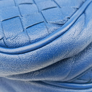 Vintage Bottega Veneta Intrecciato Blue lambskin  shoulderbag | stylenewstar