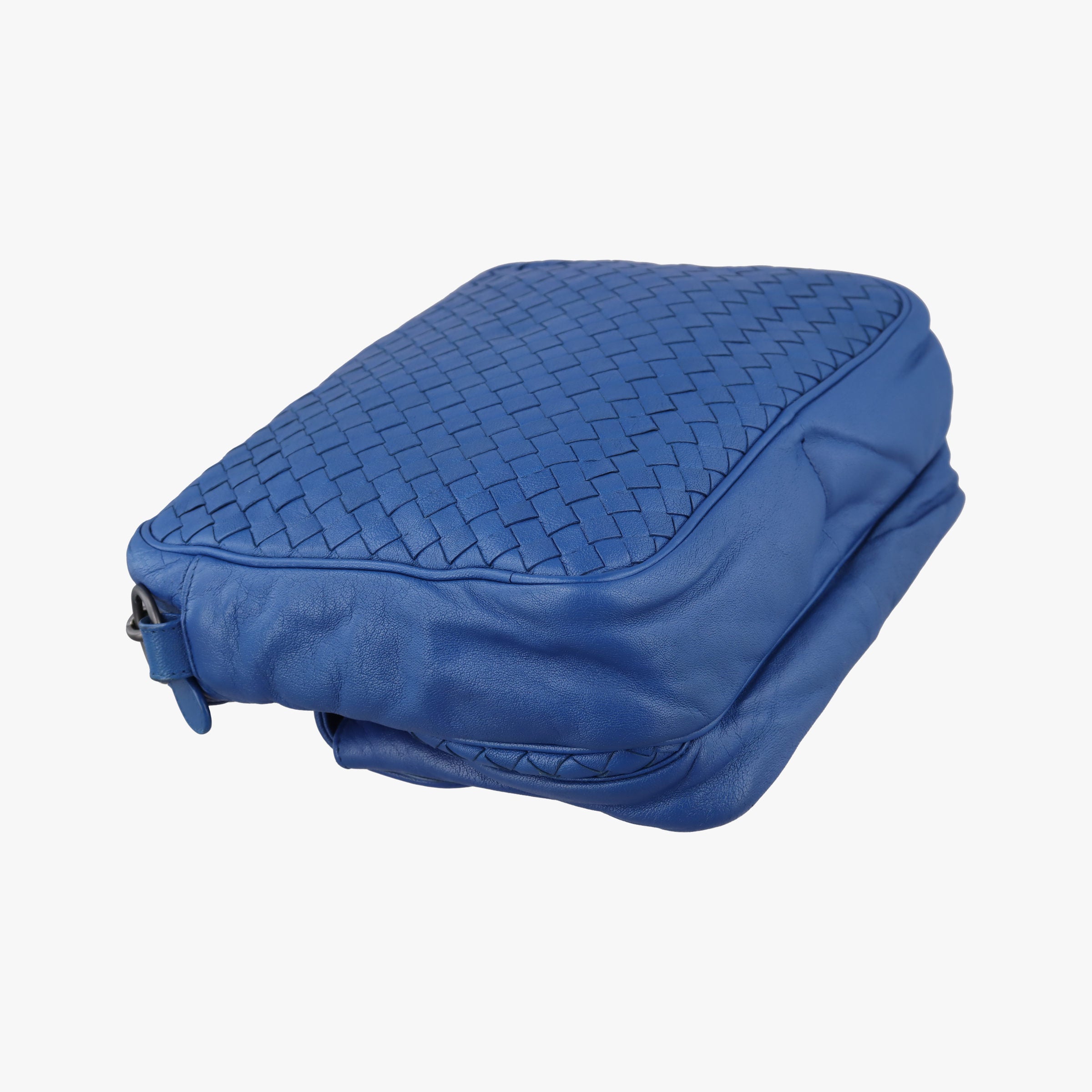 Vintage Bottega Veneta Intrecciato Blue lambskin  shoulderbag | stylenewstar