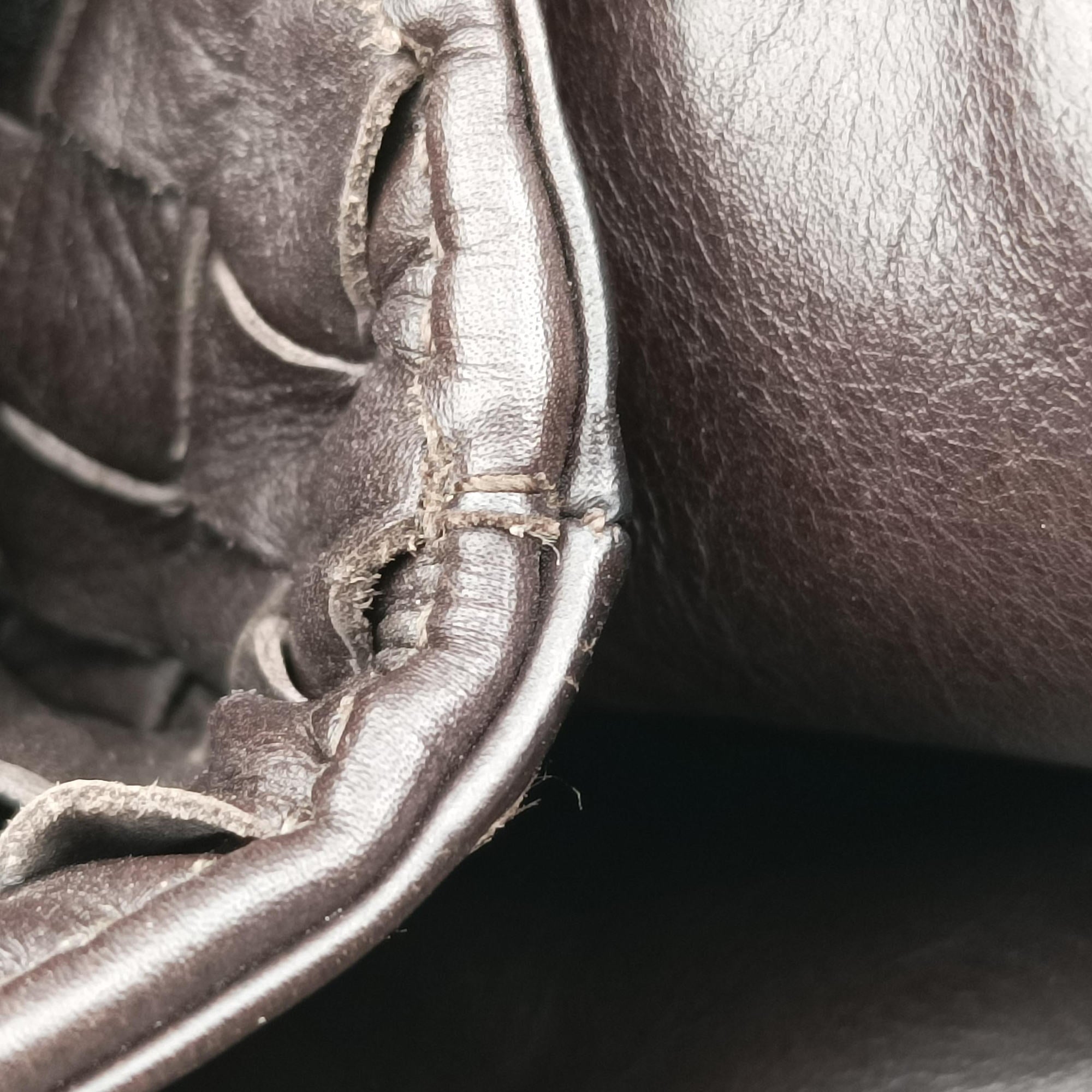 Vintage Bottega Veneta Intrecciato Brown lambskin  handbag | stylenewstar