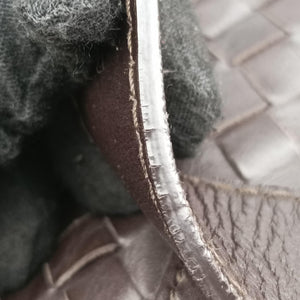 Vintage Bottega Veneta Intrecciato Brown lambskin  handbag | stylenewstar