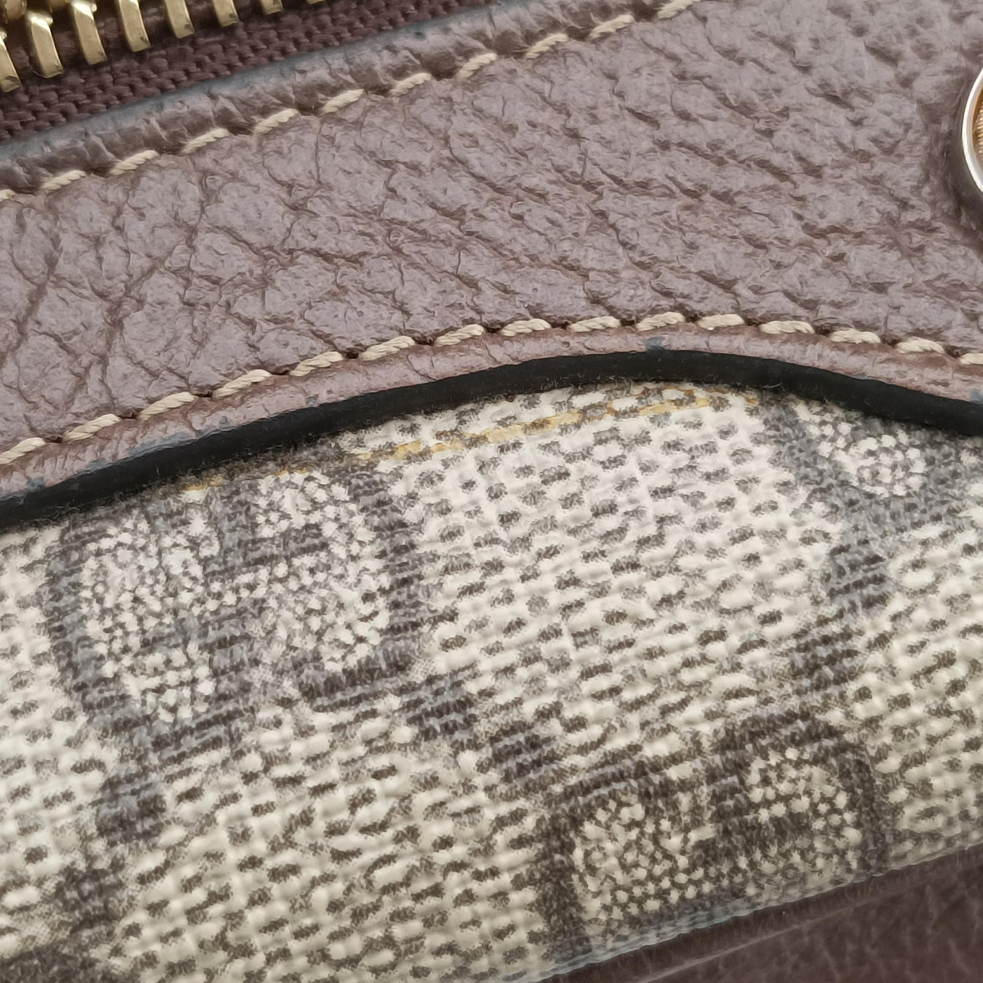 Secondhand Gucci OPHIDIA Brown×red×green PVC coated canvas×leather 517350 shoulderbag | stylenewstar