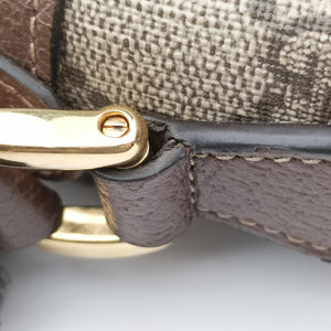 Secondhand Gucci OPHIDIA Brown×red×green PVC coated canvas×leather 517350 shoulderbag | stylenewstar