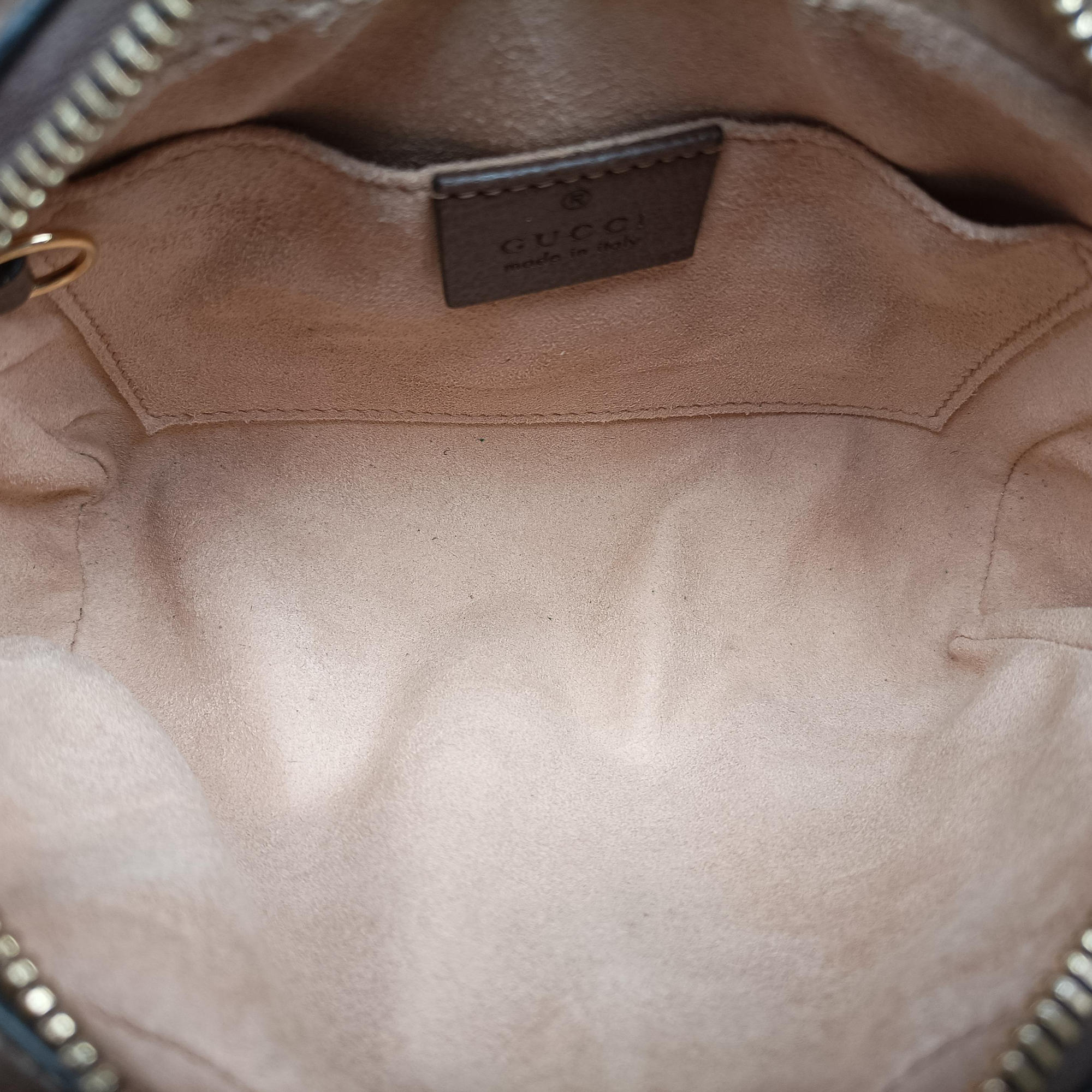 Secondhand Gucci OPHIDIA Brown×red×green PVC coated canvas×leather 517350 shoulderbag | stylenewstar