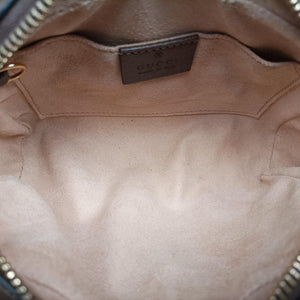 Secondhand Gucci OPHIDIA Brown×red×green PVC coated canvas×leather 517350 shoulderbag | stylenewstar