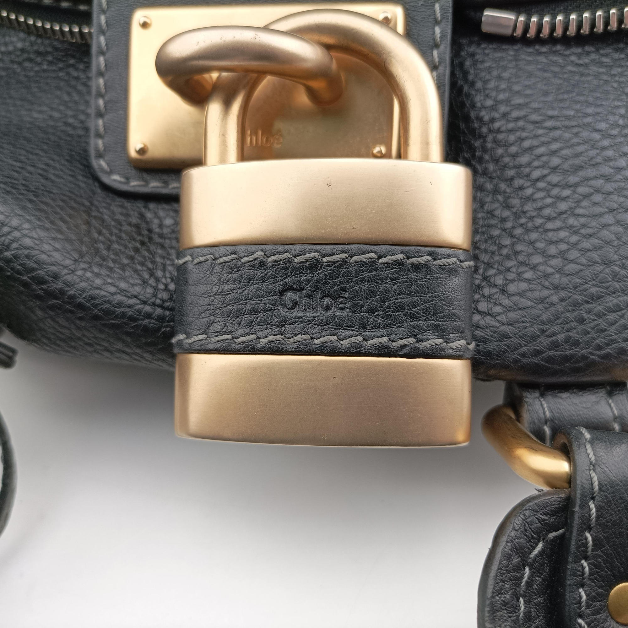 Vintage Chloe Paddington Black Leather  handbag | stylenewstar