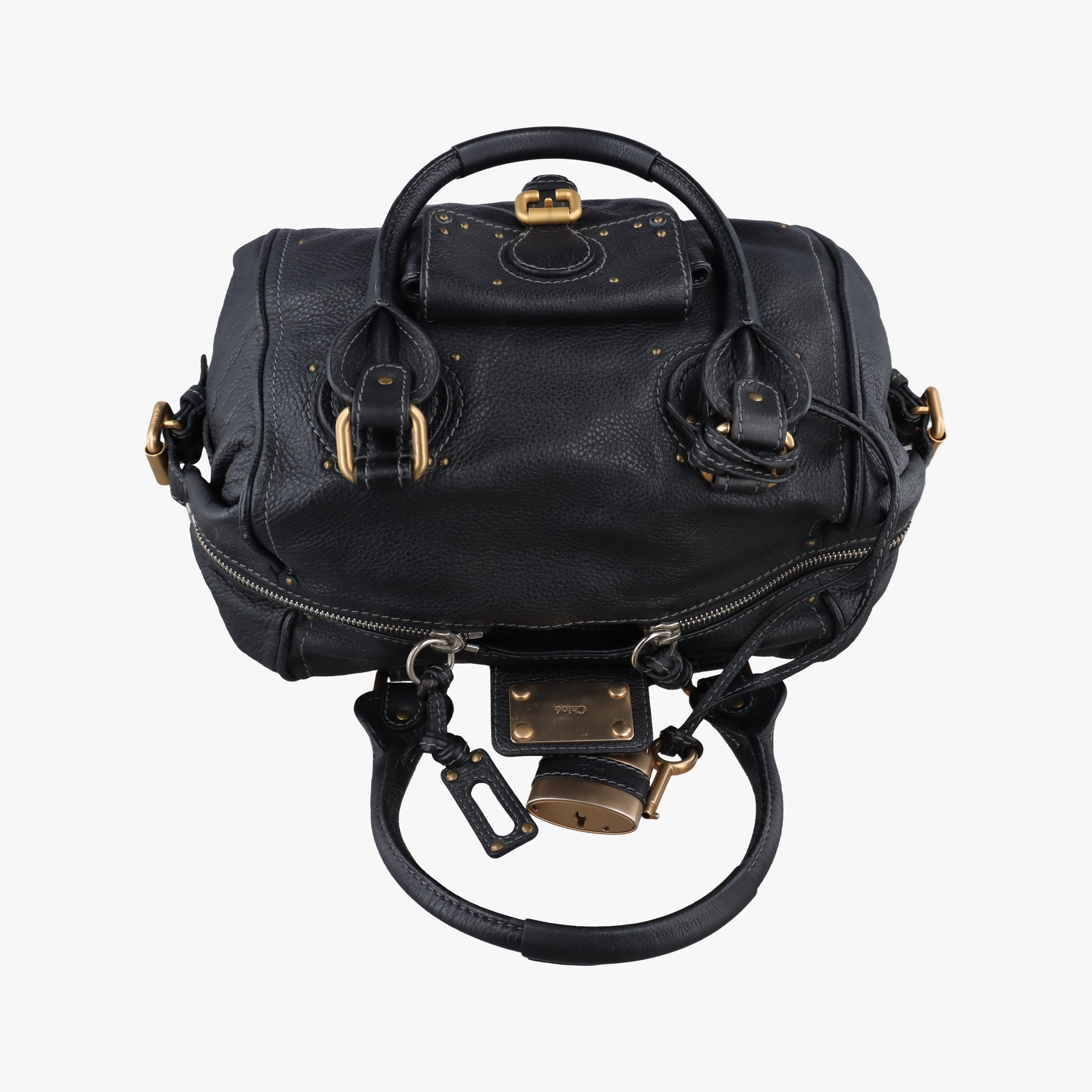 Vintage Chloe Paddington Black Leather  handbag | stylenewstar