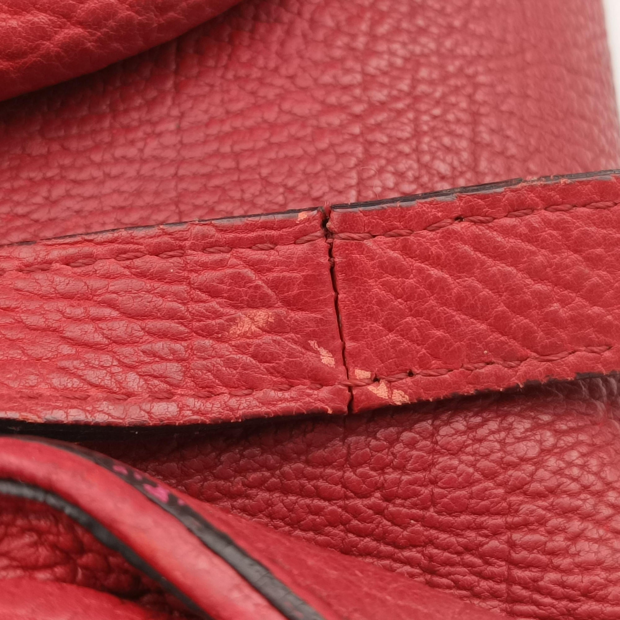 Pre-owned Chloe Paddington Red Leather  shoulderbag | stylenewstar