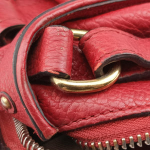 Pre-owned Chloe Paddington Red Leather  shoulderbag | stylenewstar