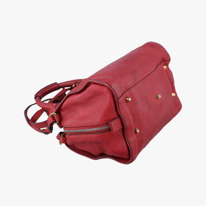 Pre-owned Chloe Paddington Red Leather  shoulderbag | stylenewstar